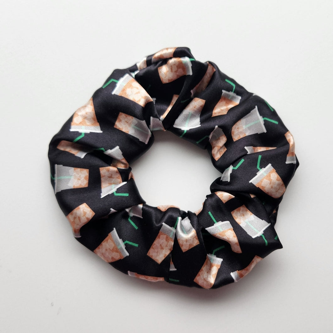 Iced Coffee Scrunchie - Black