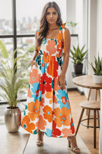Load image into Gallery viewer, Smocked Printed Square Neck Dress
