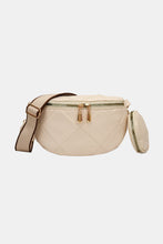 Load image into Gallery viewer, PU Leather Sling Bag with Small Purse
