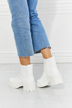 Load image into Gallery viewer, MMShoes What It Takes Lug Sole Chelsea Boots in White
