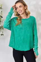 Load image into Gallery viewer, Zenana Round Neck Long Sleeve Top

