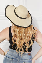 Load image into Gallery viewer, Justin Taylor Bring Me Back Sun Straw Hat in Ivory
