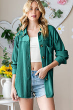 Load image into Gallery viewer, Reborn J Striped Button Up Long Sleeve Shacket
