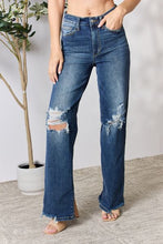 Load image into Gallery viewer, Judy Blue Full Size High Waist 90&#39;s Distressed Straight Jeans
