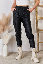 Load image into Gallery viewer, Color 5 Faux Leather Cargo Pants
