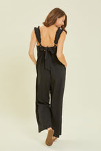 Load image into Gallery viewer, HEYSON Full Size Ruffled Strap Back Tie Wide Leg Jumpsuit
