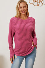 Load image into Gallery viewer, Basic Bae Full Size Ribbed Thumbhole Sleeve T-Shirt
