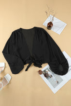 Load image into Gallery viewer, Plus Size Tie Front Crop Top
