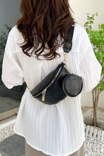 Load image into Gallery viewer, PU Leather Sling Bag with Small Purse
