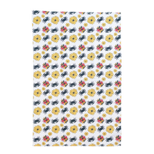 Load image into Gallery viewer, Maryland Flower &amp; Crab Patterned Waffle Kitchen Dish Towel
