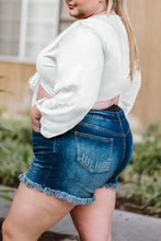 Load image into Gallery viewer, Plus Size Tie Front Crop Top
