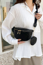 Load image into Gallery viewer, PU Leather Sling Bag with Small Purse
