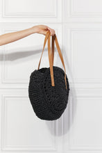 Load image into Gallery viewer, Justin Taylor C&#39;est La Vie Crochet Handbag in Black
