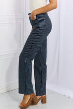Load image into Gallery viewer, Judy Blue Cassidy Full Size High Waisted Tummy Control Striped Straight Jeans
