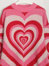 Load image into Gallery viewer, Heart Dropped Shoulder Sweater

