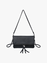 Load image into Gallery viewer, black studded crossbody
