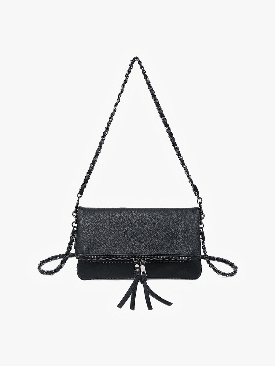 black studded crossbody