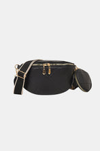 Load image into Gallery viewer, PU Leather Sling Bag with Small Purse
