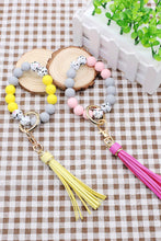 Load image into Gallery viewer, Multicolored Beaded Fringe Keychain
