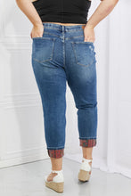 Load image into Gallery viewer, Judy Blue Gina Full Size Mid Rise Paisley Patch Cuff Boyfriend Jeans
