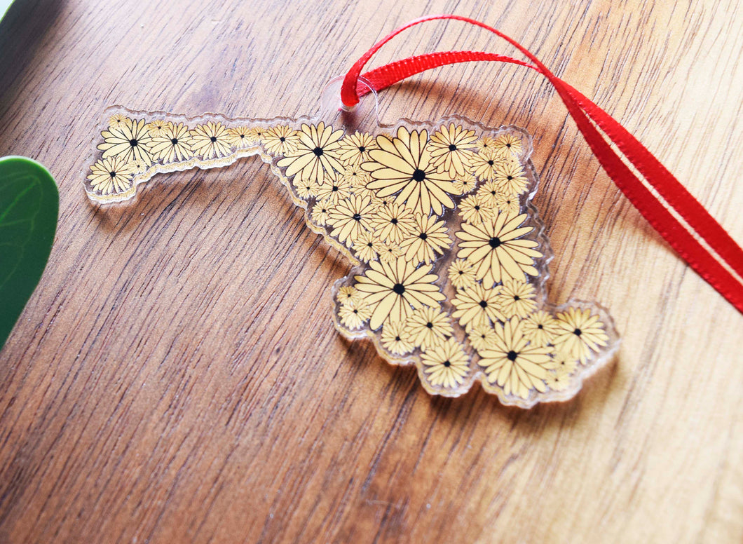 Black Eyed Susan Maryland State Ornament