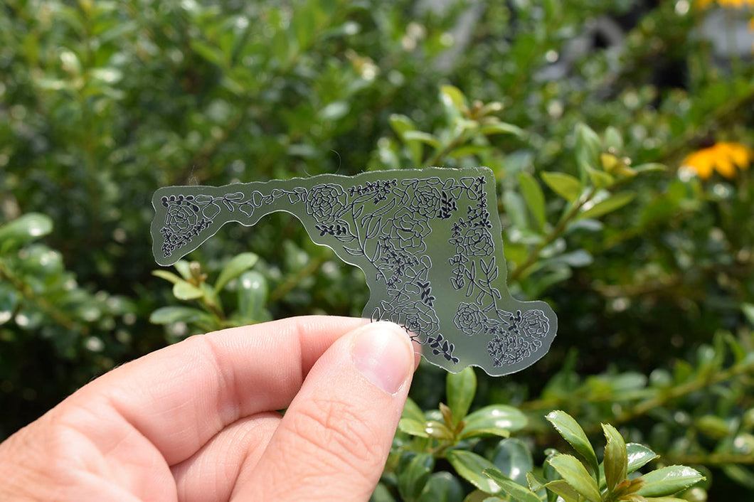 Floral Maryland Sticker