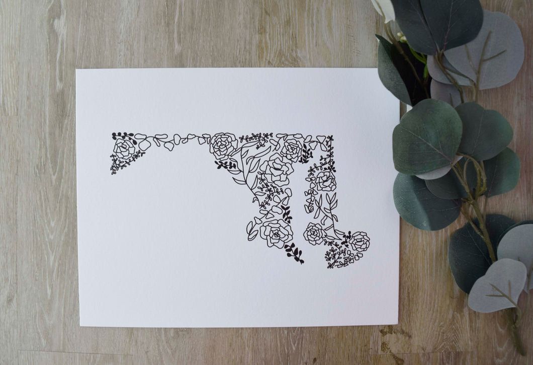 Floral Maryland Print