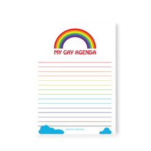 Load image into Gallery viewer, My Gay Agenda Notepad
