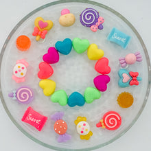 Load image into Gallery viewer, Plastic Neon Kandi Heart Bracelet
