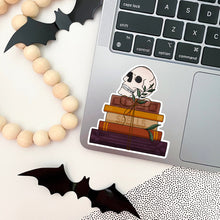 Load image into Gallery viewer, Skull Bookstack Sticker
