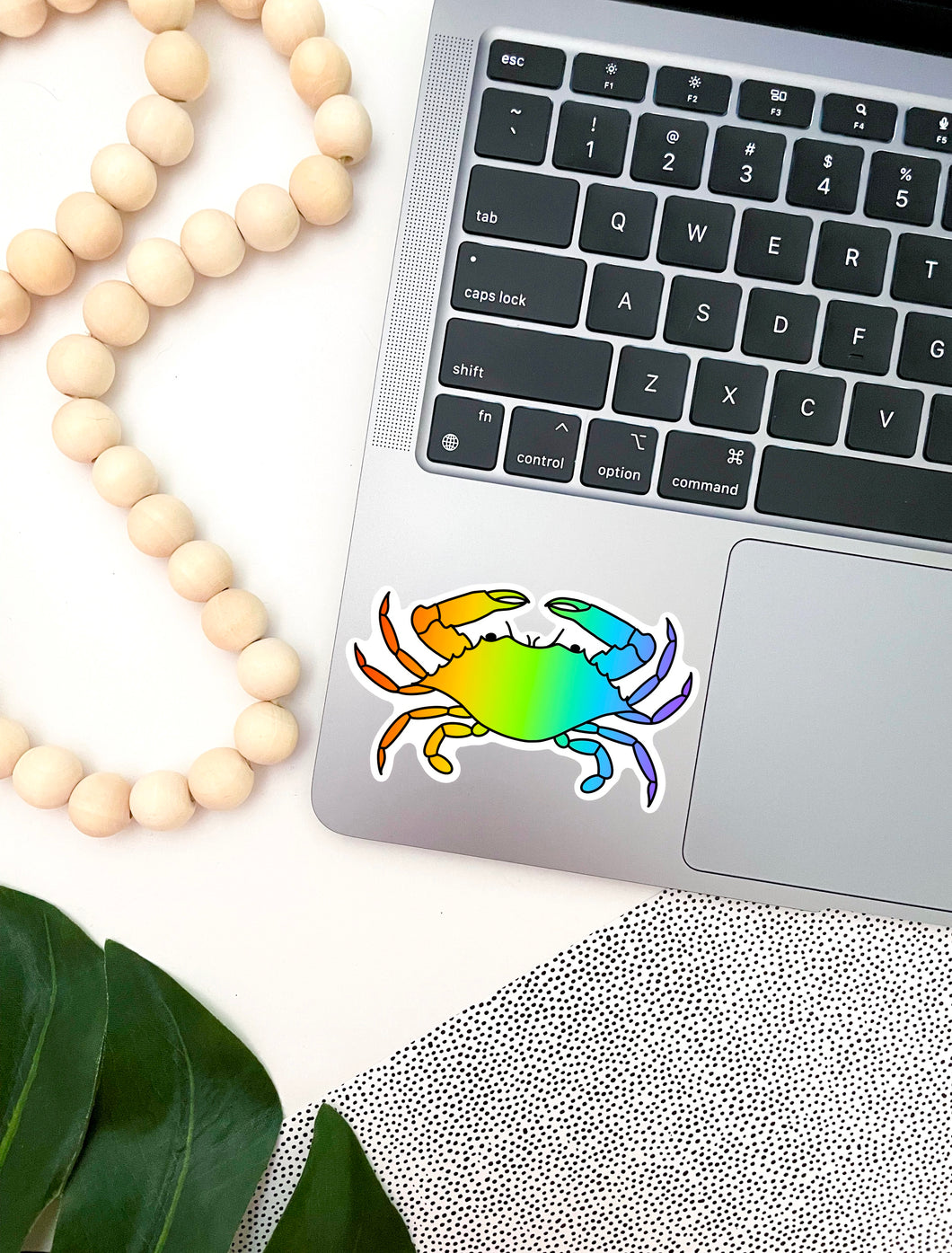 Rainbow Maryland Crab Sticker