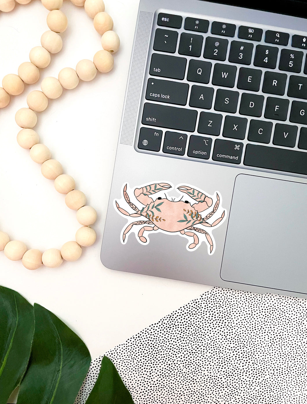 Floral Crab Maryland Sticker