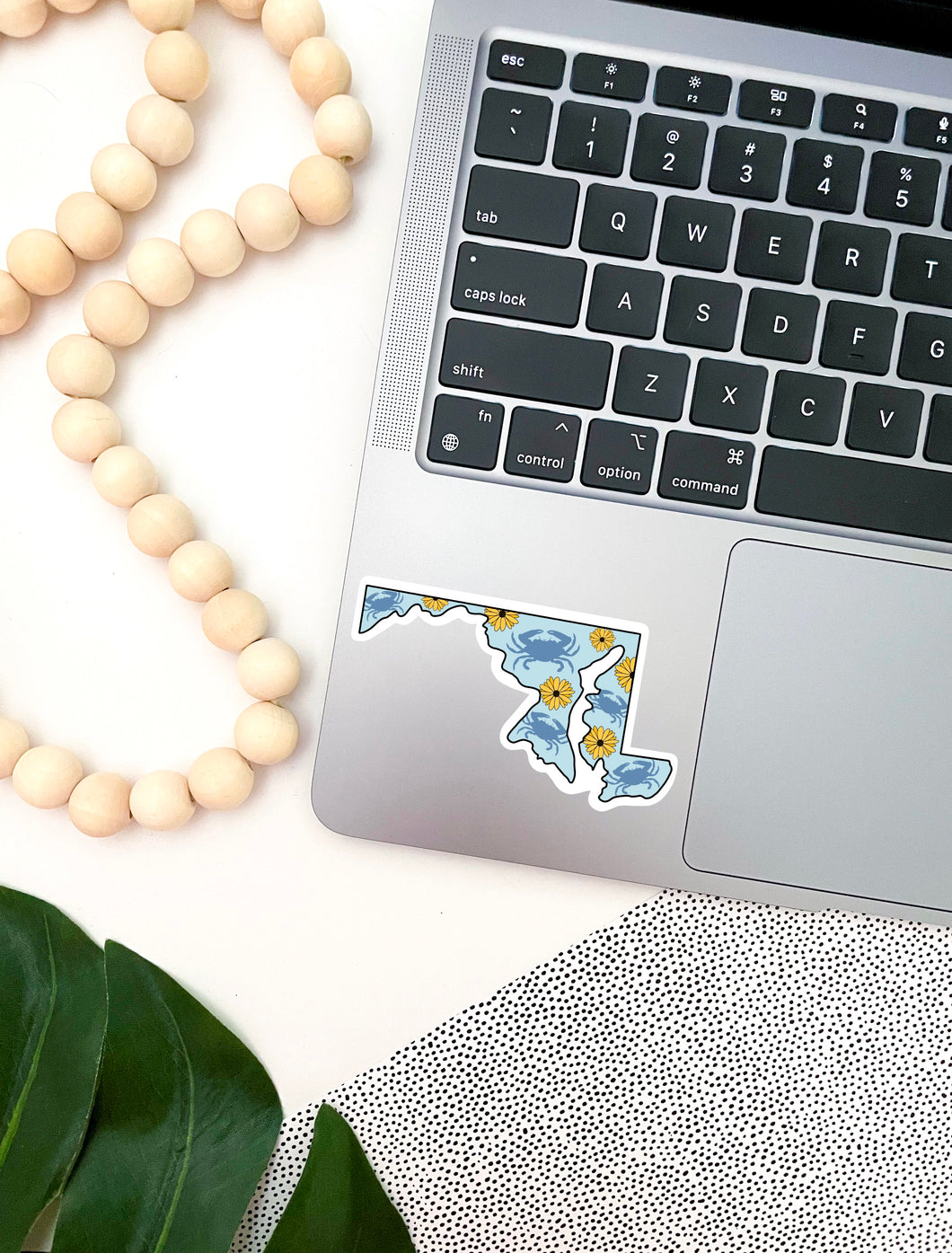 Blue Maryland State Sticker