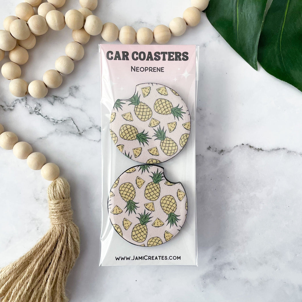 Pineapple Car Coasters