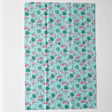 Load image into Gallery viewer, Flamingos Patterned Waffle Kitchen Dish Towel
