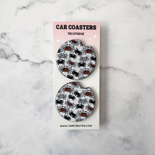 Load image into Gallery viewer, Maryland B&amp;W Crab Pattern Car Coasters
