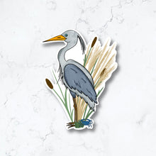 Load image into Gallery viewer, Blue Heron Sticker
