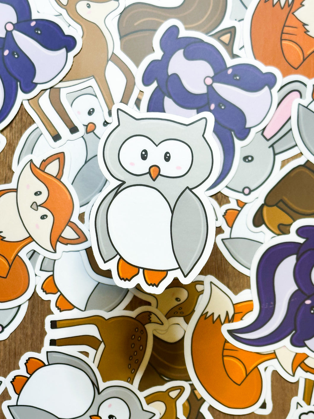 Gray Owl Sticker