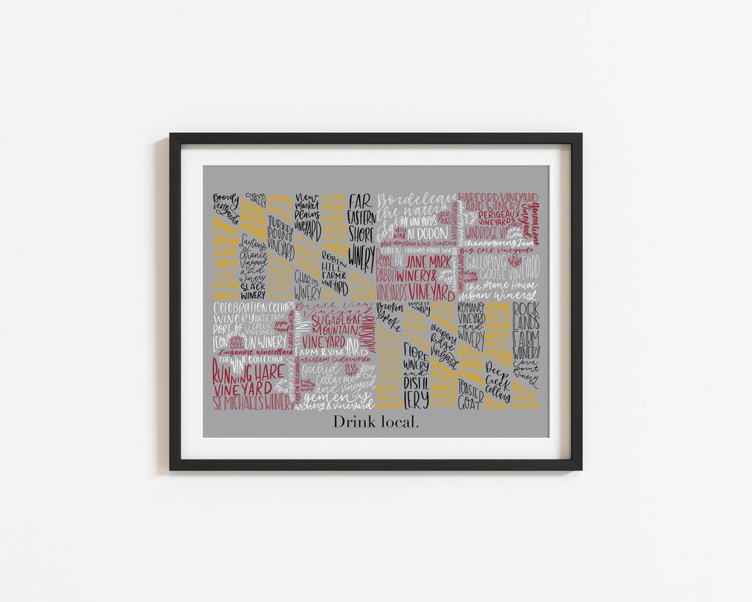 Maryland Flag Winery Print
