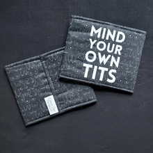 Load image into Gallery viewer, Mind Your Own Tits can coozie
