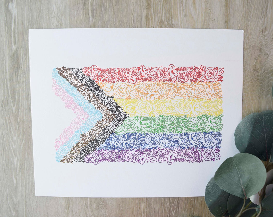 Floral Pride Flag