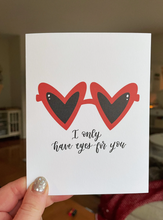 Load image into Gallery viewer, Heart Eyes Sunglasses Card for Valentine&#39;s Day
