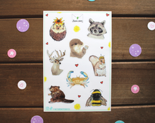 Load image into Gallery viewer, Sticker Sheet- nature note
