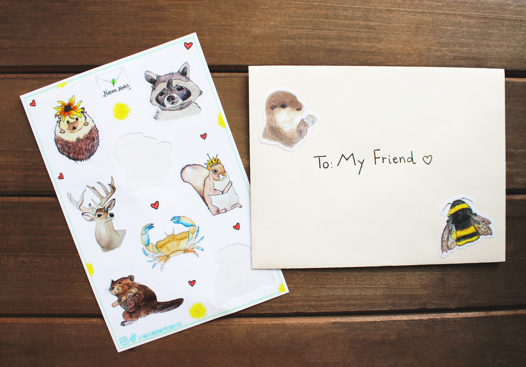 Sticker Sheet- nature note