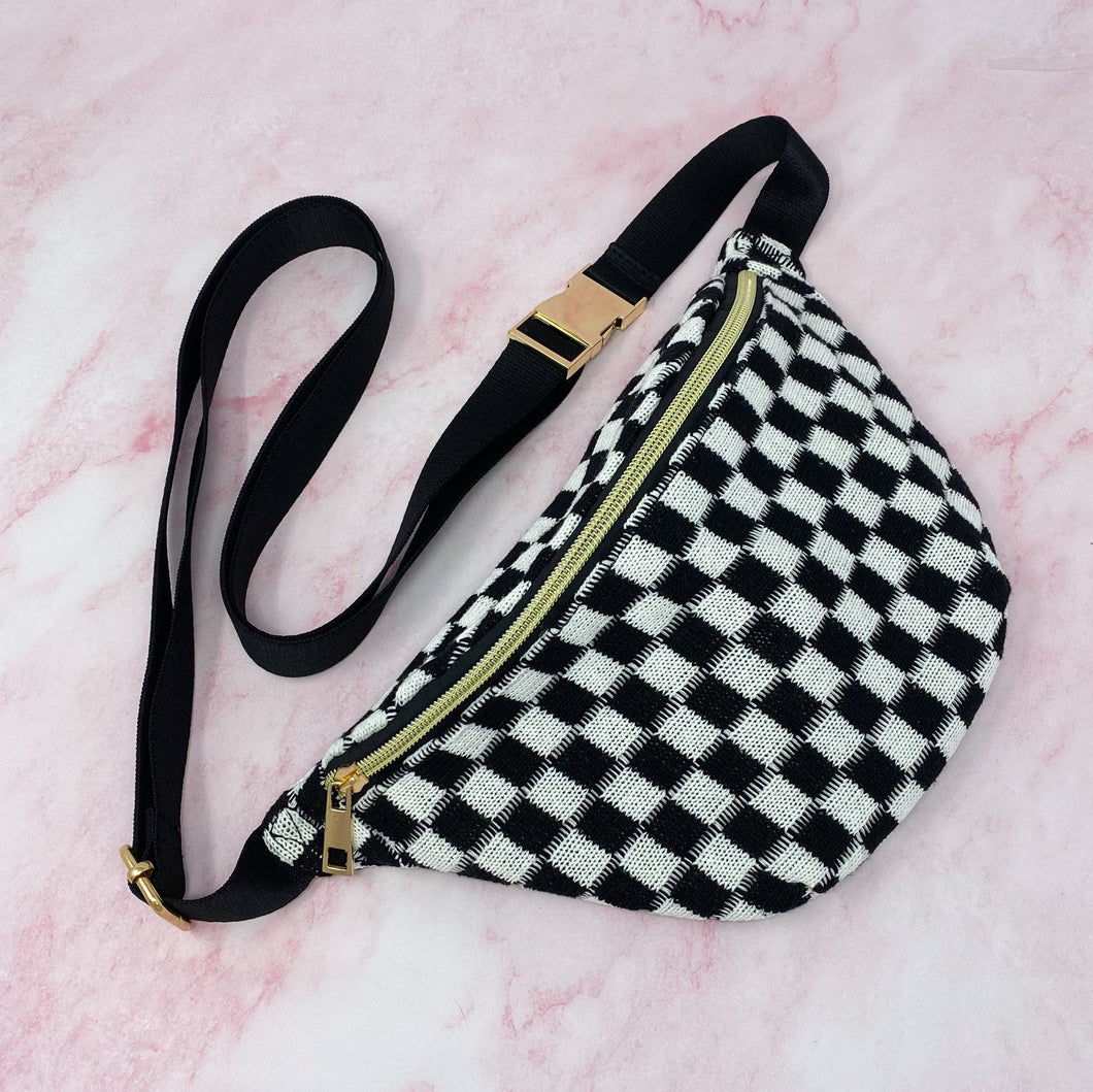 Check Yourself Belt Sling Bag-black