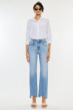Load image into Gallery viewer, Kancan High Waist Raw Hem Straight Jeans
