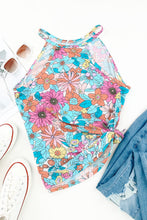 Load image into Gallery viewer, Plus Size Floral Round Neck Tank
