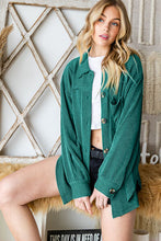 Load image into Gallery viewer, Reborn J Striped Button Up Long Sleeve Shacket
