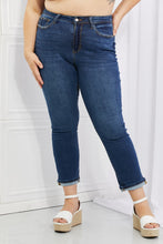 Load image into Gallery viewer, Judy Blue Crystal Full Size High Waisted Cuffed Boyfriend Jeans
