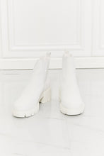 Load image into Gallery viewer, MMShoes Work For It Matte Lug Sole Chelsea Boots in White
